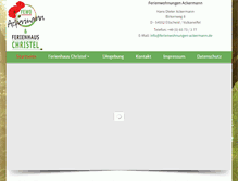 Tablet Screenshot of ferienwohnungen-ackermann.de